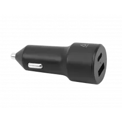 LBT Ultra Fast 20W Dual-port Car Charger + 4 foot USB-C to C Braided Cable