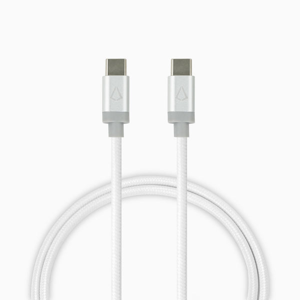 10 ft White USB-C to C Premium Braided LBT Cable