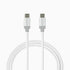 10 ft White USB-C to C Premium Braided LBT Cable