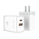 iCharm PD30W Type C + USB Fast Charger - White