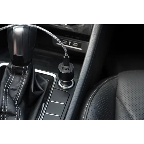 LBT Ultra Fast 20W Dual-port Car Charger + 4 foot USB-C to C Braided Cable